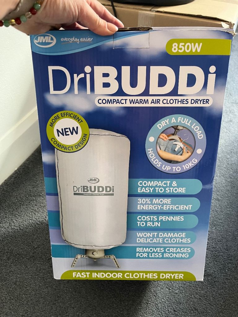 JML DriBUDDi Warm Air Clothes Dryer – Boxed & Complete