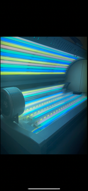 Sunbed double home or shop rainbow tubes healthy 