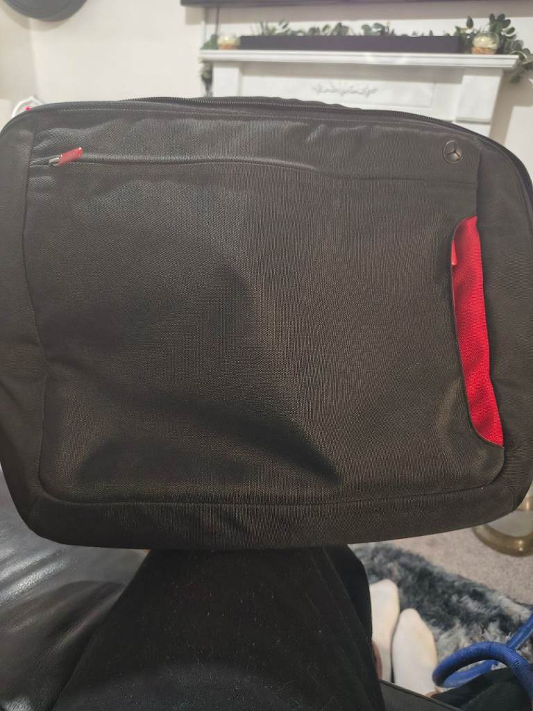 Black and Red Multi-Purpose Laptop Bag 17" – Good Condition