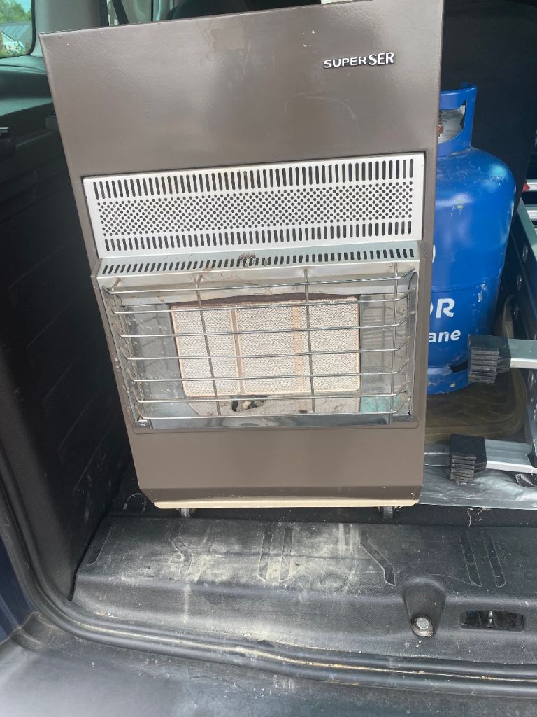 SUPER SER Gas Heater – Brown, Good Condition