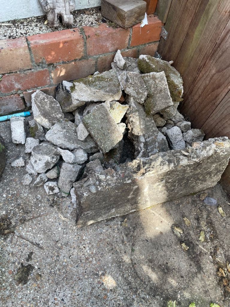 Concrete Rubble for Free – Garden Waste