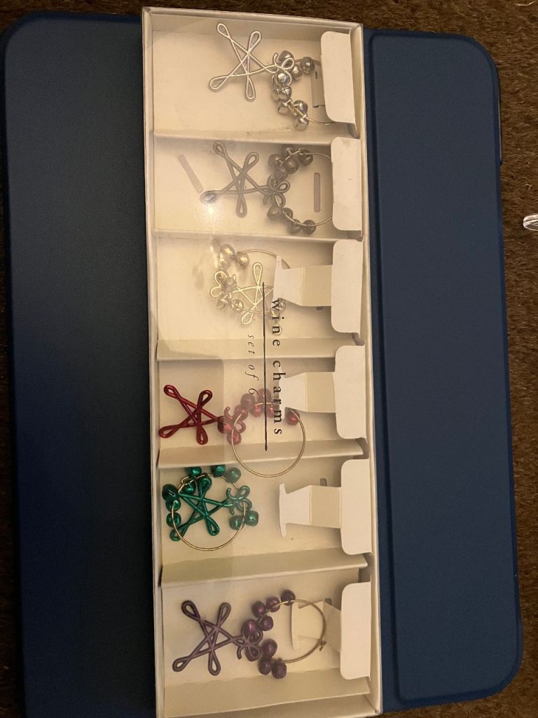 Wine glass charms - for identifying your glass