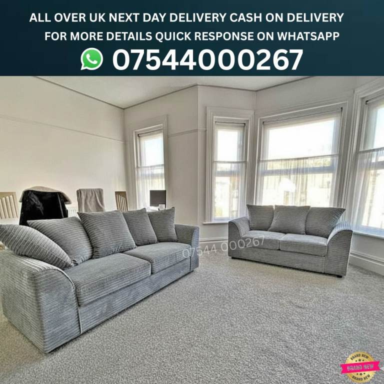 Comfort Fabric Sofa – New Condition | Delivery Can Be Arranged