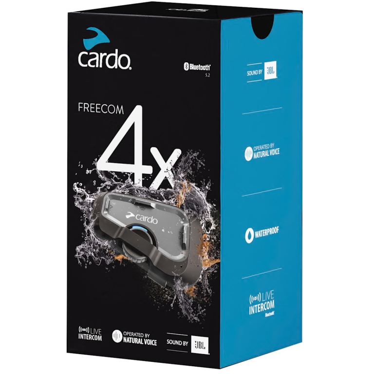 Cardo Freecom 4X Bluetooth Intercom - Single