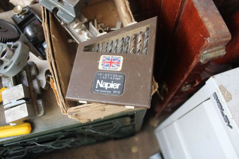 Napier High Speed Steel Drill Bit Set  £5  . I will price up more tools later some Myford 