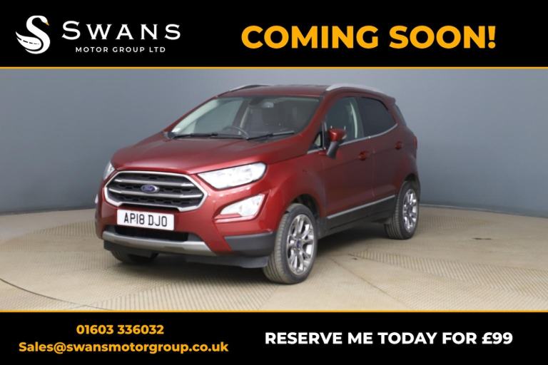 FORD ECOSPORT 1.0 T EcoBoost Titanium Red Manual Petrol 2018