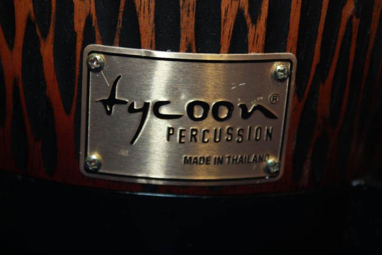 Tycoon Master Handcrafted Original Series Bongos Black Rims 7in + 8.1/2in Great Condition ~ £95 ono