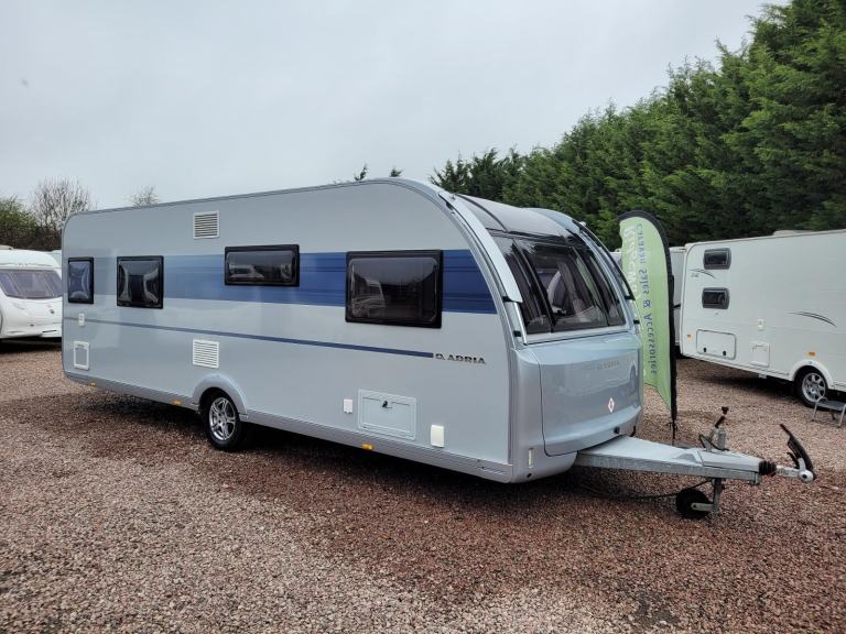 Adria Adora 623 DT Isonzo 2022 Single Axle 4 Berth - 8FT Wide, Fixed Bed, Mover