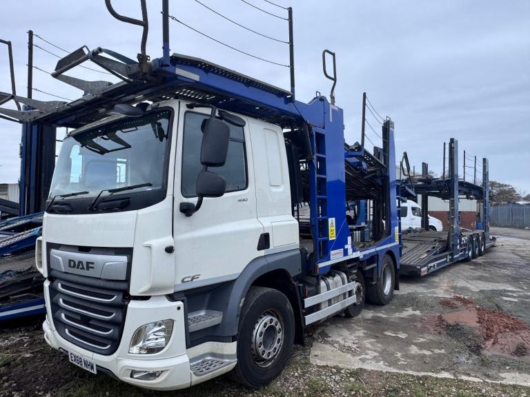 2018 68 DAF CF85 450 With Transporter Engineering EVO Car Transporter Trailer. 