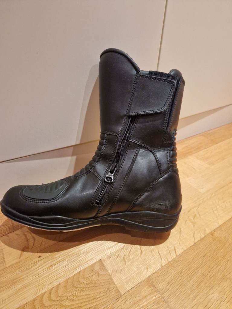 Spada Hurricane Black Motorcycle Boots, size 43