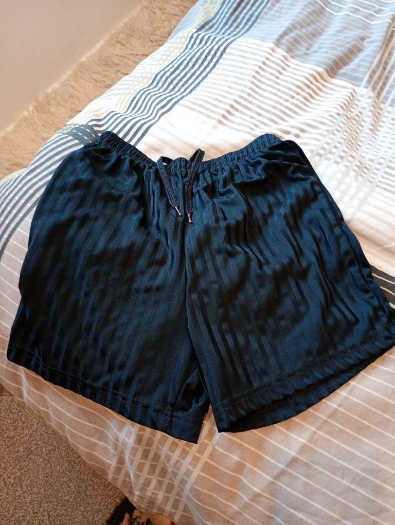 Boys black pe shorts