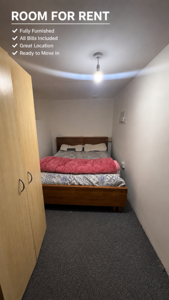 Room for Rent – E11 4EP  Room available in a great location near Leyton Station!