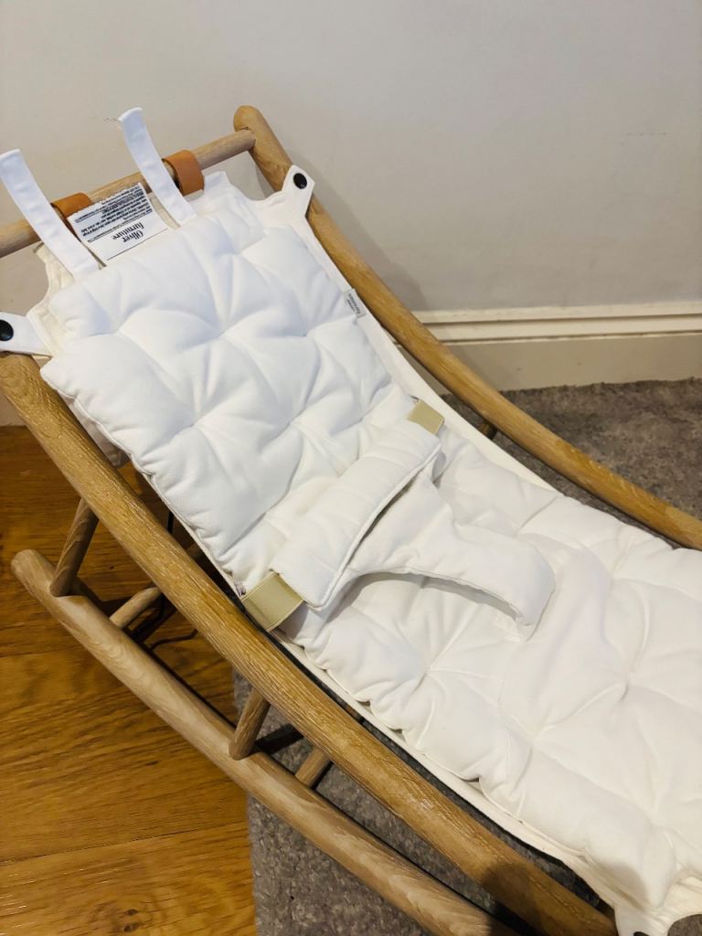 Oliver Furniture Scandinavian Style Wood Baby & Toddler Rocker - Oak/White