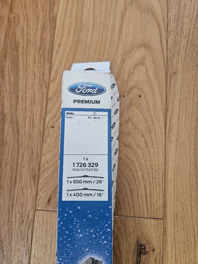 Ford Fiesta 2010 Wiper Blades, front.