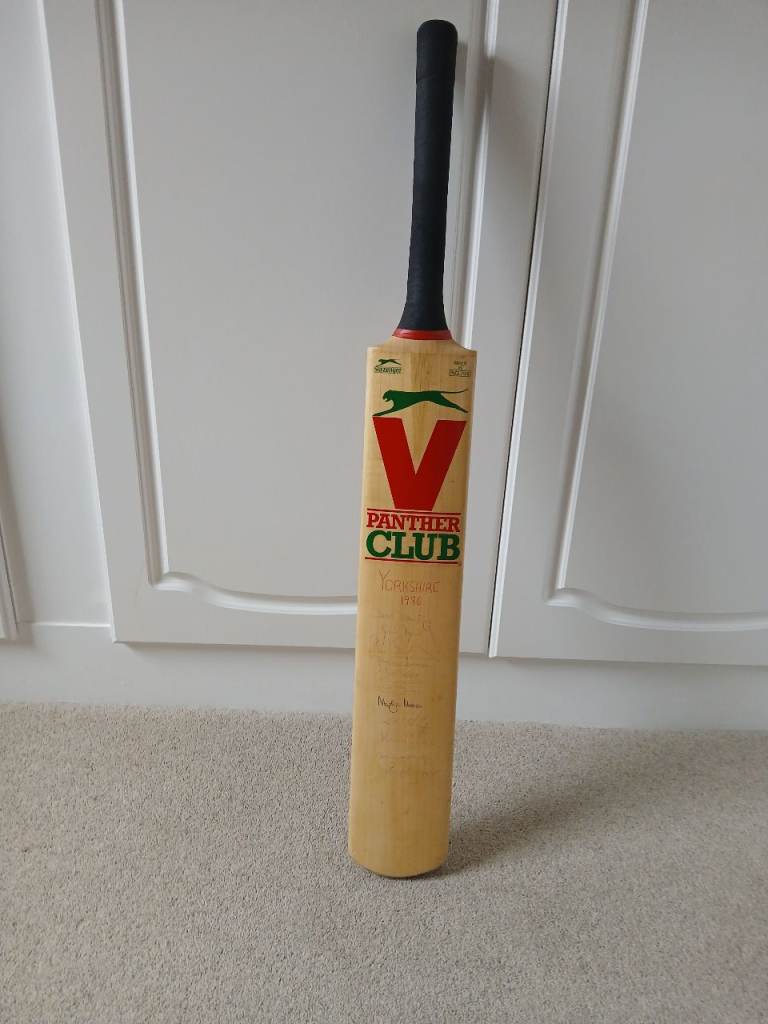 Autographed 1986 Yorkshire Cricket bat