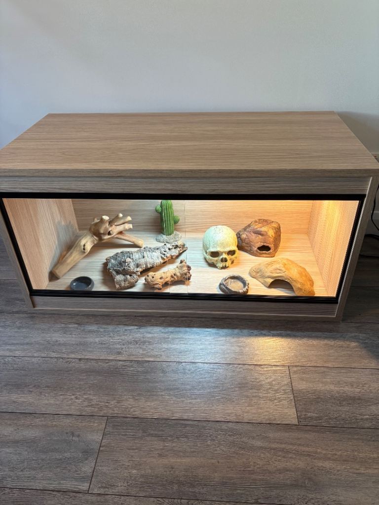 3ft Light Oak Vivarium