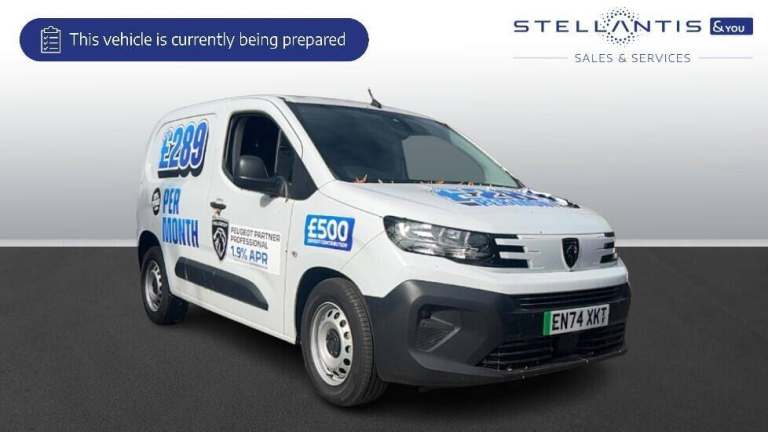 2025 Peugeot Partner 100kW 52kWh Professional Van Auto PANEL VAN ELECTRIC Automatic