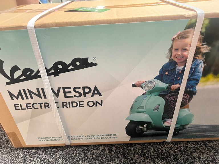 Brand New Mini Vespa Electric Ride On Scooter for Kids