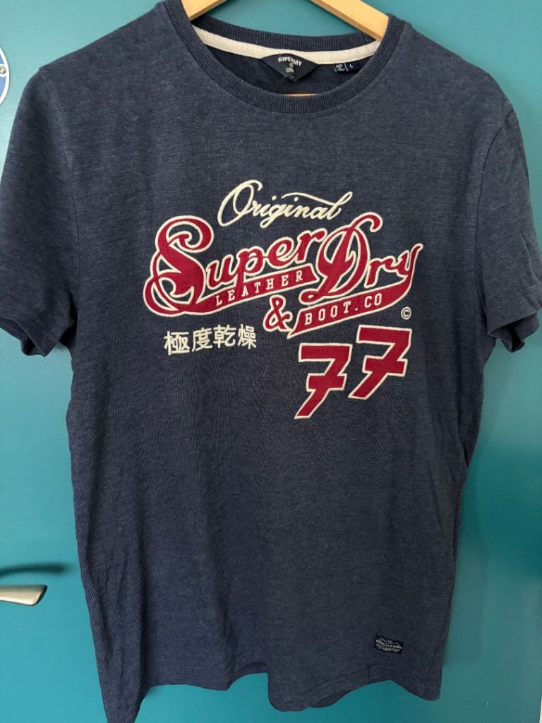 Super Dry blue T-shirt 