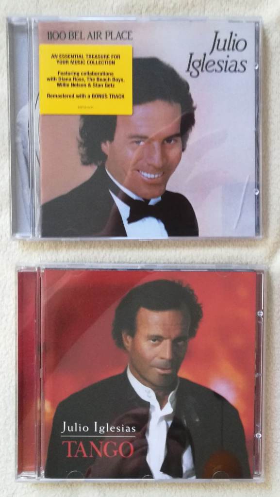 Julio Iglesias 2x CD Albums - '1100 Bel Air Place' and 'Tango'