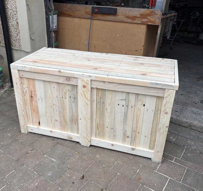 Handmade Wooden Storage Chest/Trunk/Box with hinged lid 
