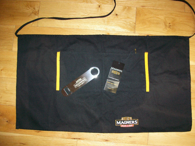 BULK SALE of BRAND NEW Magners Cider Bar Merchandise (Aprons, Bottle Openers, Ballpoint Pens)