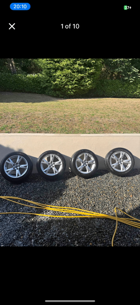 AUDI A4 B9 Sport Alloy Wheels And Tyres Full Set (8W0 601 025 K) 5x112 