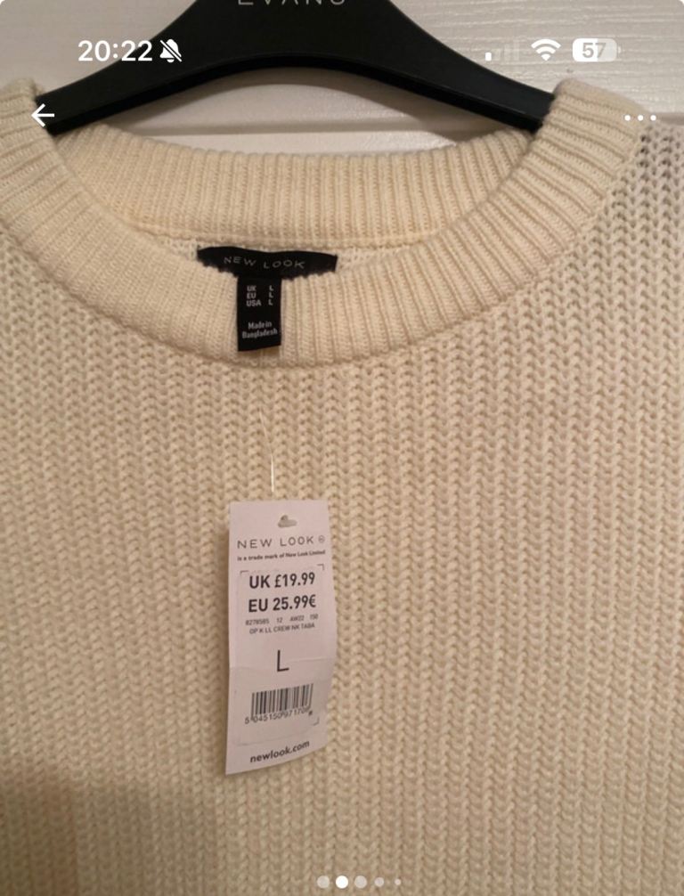 Cream jumper