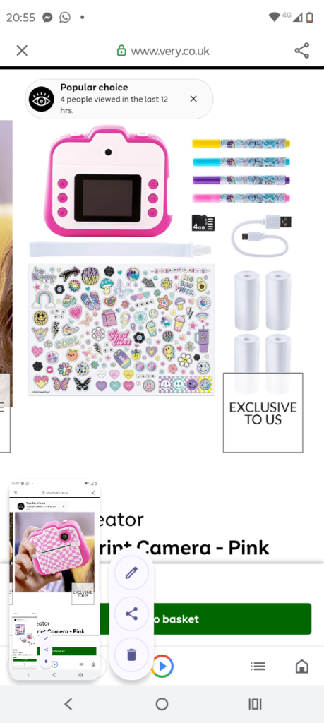 Children's camera 