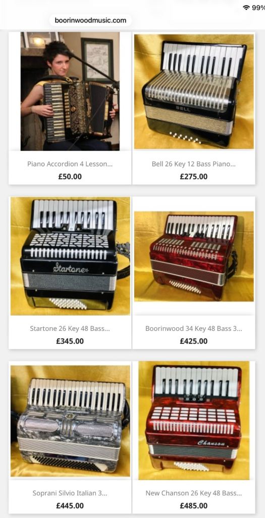 Small piano accordions for sale