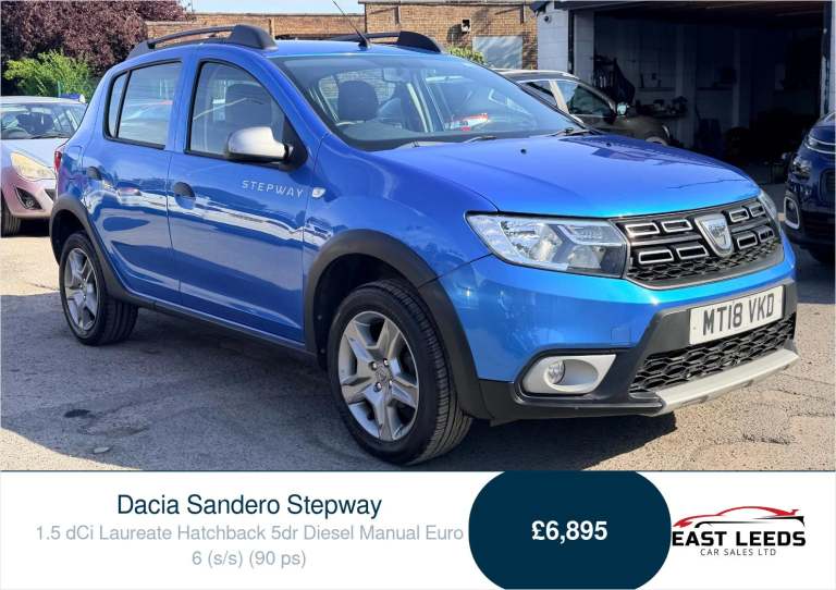 2018 Dacia Sandero Stepway 1.5 dCi Laureate Hatchback 5dr Diesel Manual Euro 6 (s/s) (90 ps) Hatc...