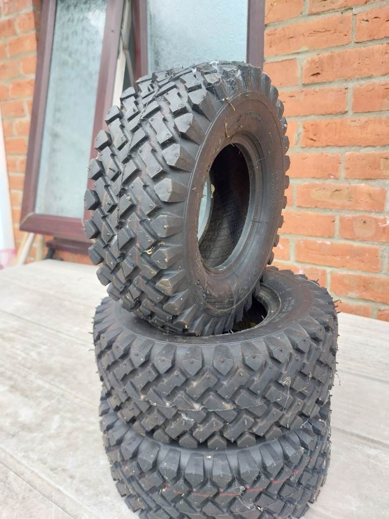 3 x go kart grass tyres 