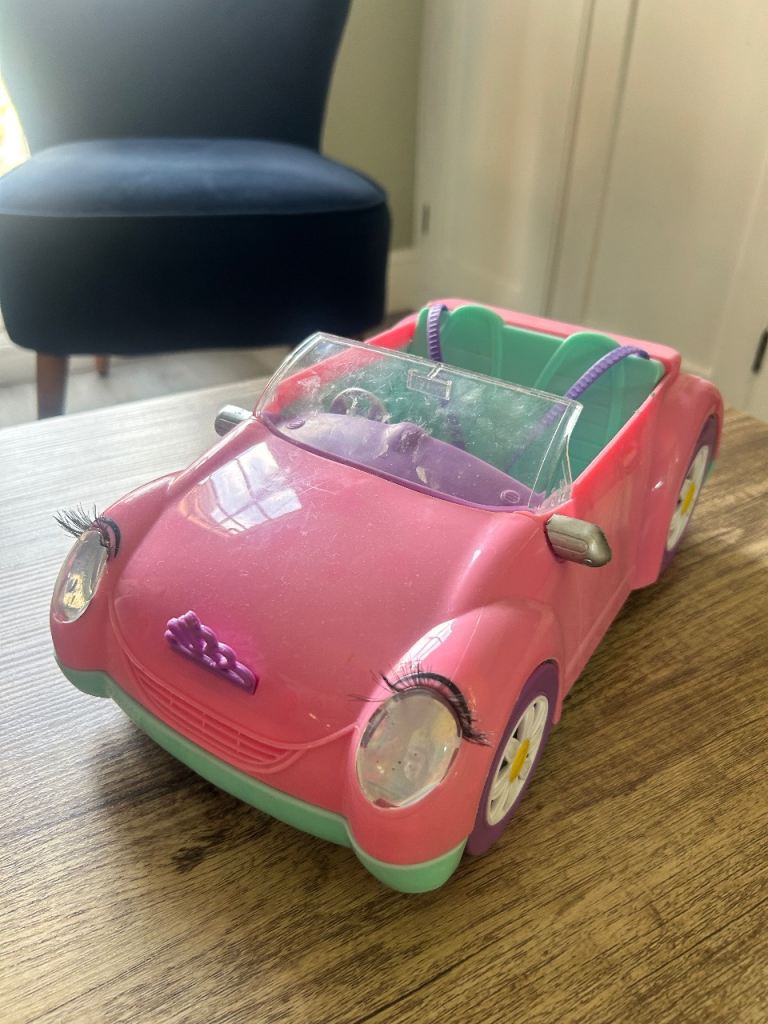 Pink Toy Car for Dolls – Good Condition