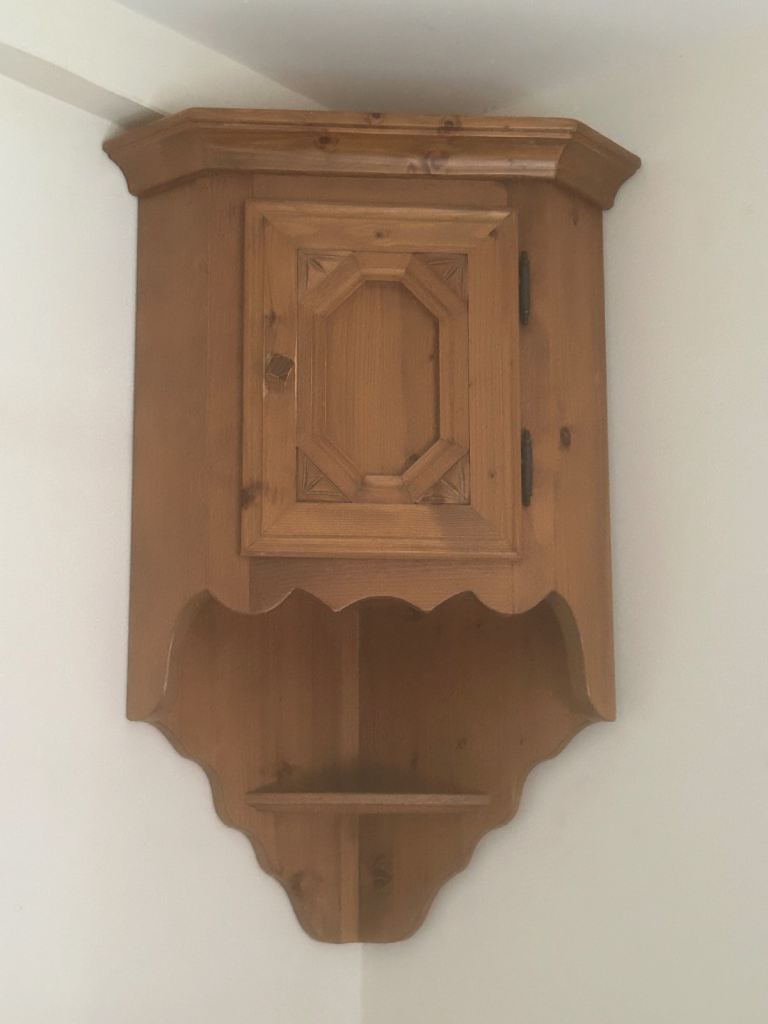 Pine Corner Cupboard