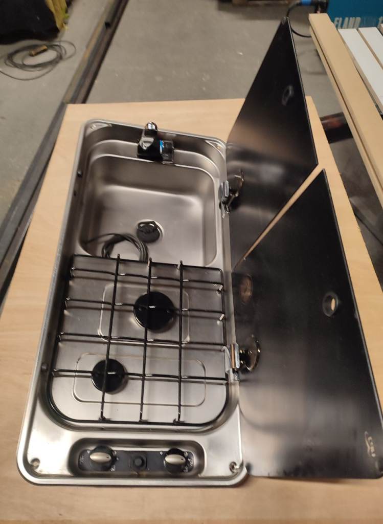 Campervan Motorhome sink and gas hob