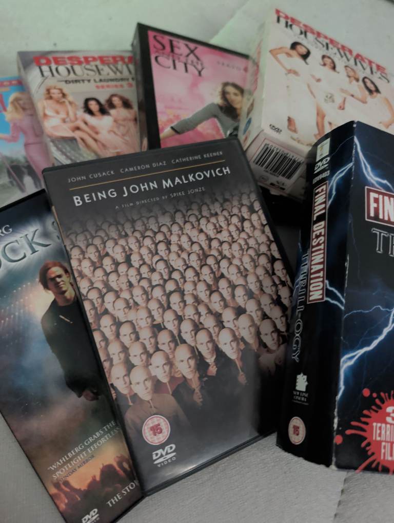 DVD Movie Bundle: Being John Malkovich, Final Destination, Sex and the City