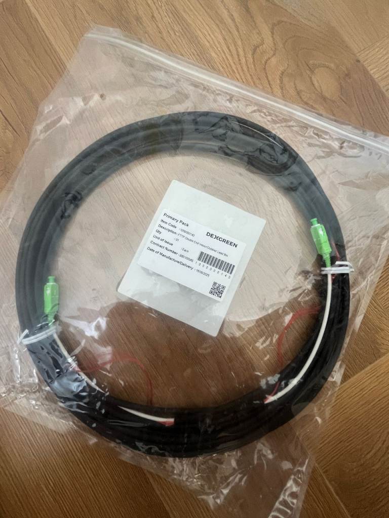 Dexgreen FTTP/Fibre Optic Inside/Outside Internet/WiFi Cable 9m - DexGreen