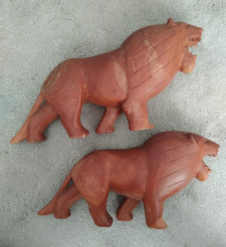 2 solid wood african animals length 16 inches height 7 inches, £10.00 ...