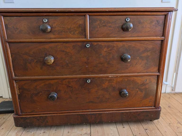 FREE Antique Victorian mahogany chest of drawers