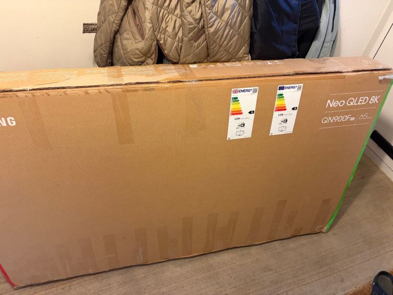 Empty Samsung 65-inch TV Box
