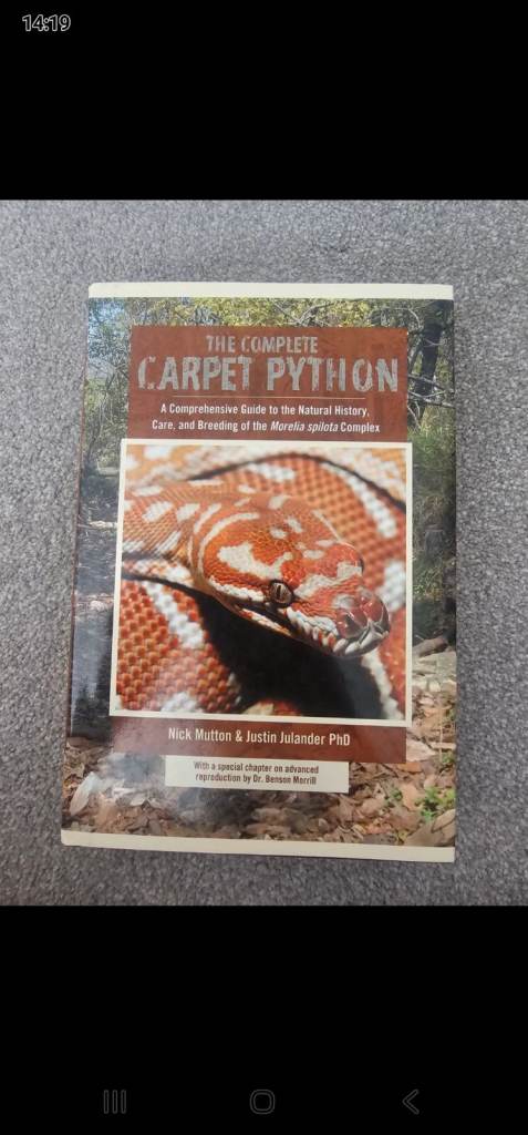 The complete carpet python hard cover book 