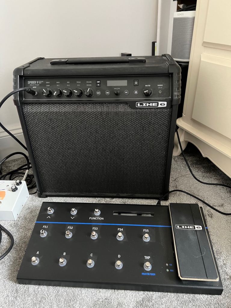 Line 6 Spider V60 MkII guitar amplifier & Foot Controller