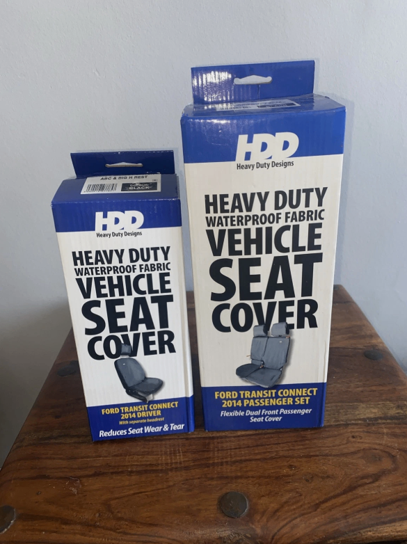 FORD TRANSIT 2014 Driver + Passenger Seat Cover Set HDD
