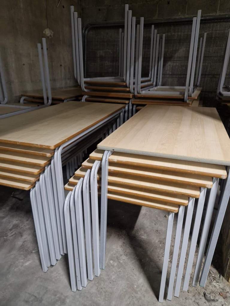 School tables school desks and school chairs plus other office furniture £20 each