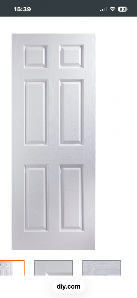 7 White gloss Six-Panel Internal Doors