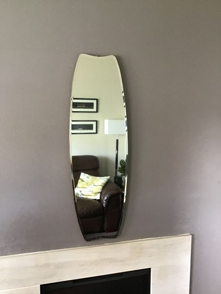 Vintage bevelled mirror.