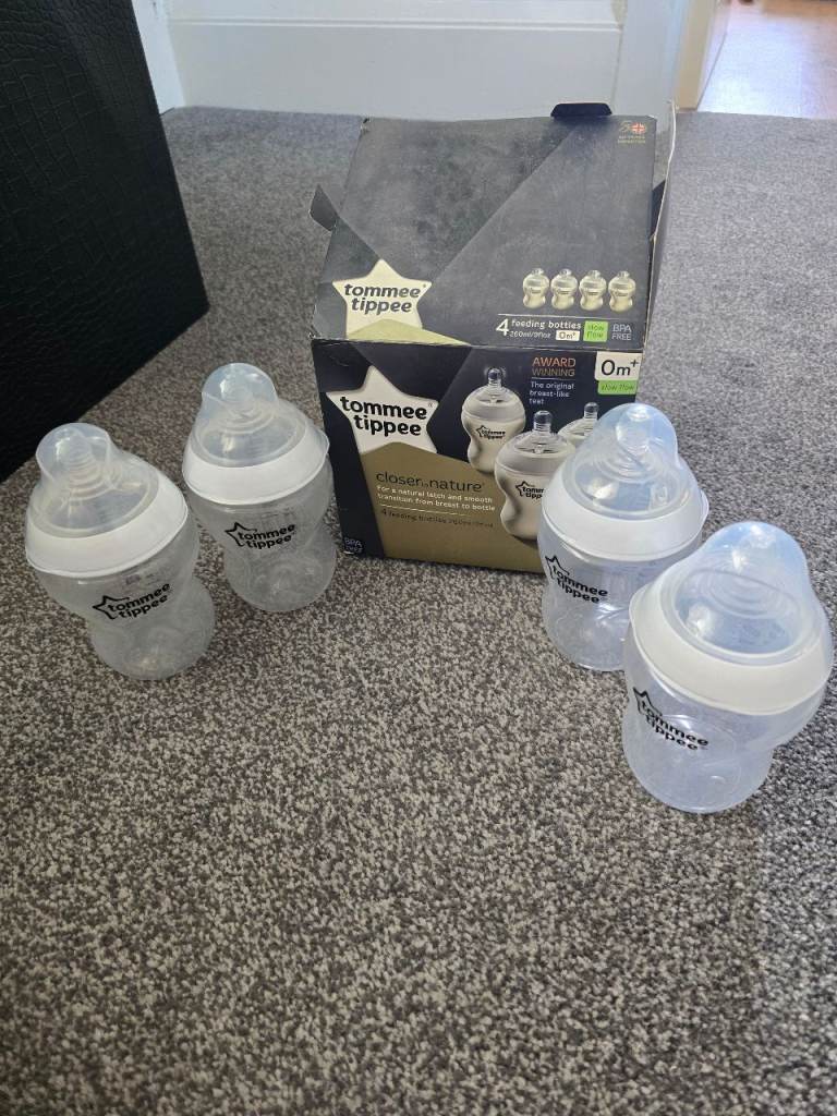 Tommee Tippee Baby Bottles - Good Condition, 4 Pack