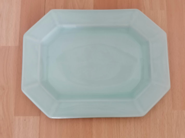 Vintage 60's ADAMS WEDGWOOD GROUP Calyx Ware Ironstone Large Octagon Serving Platter 