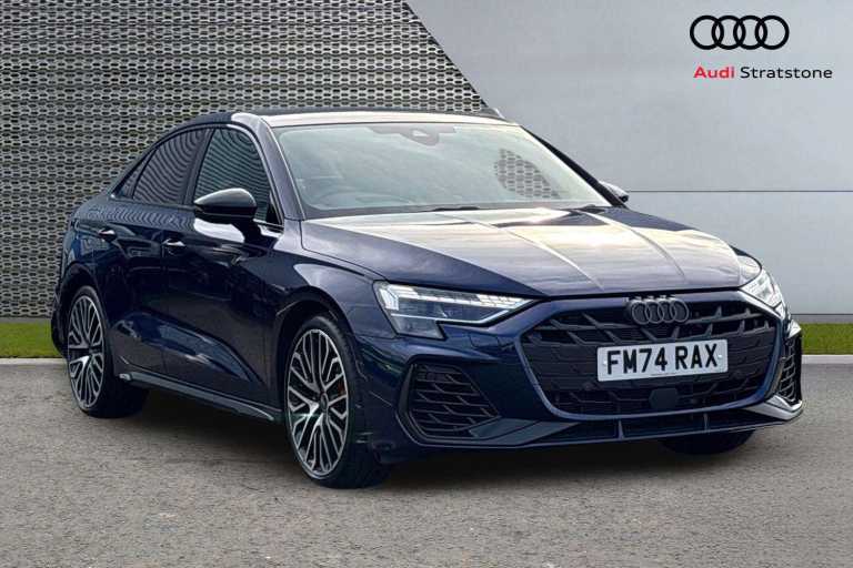 2024 Audi A3 S3 TFSI Black Edition Quattro 4dr S Tronic Saloon Petrol Automatic