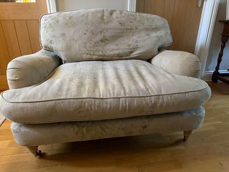 Laura Ashley Love Seat Chair – Quality Upholstery Project